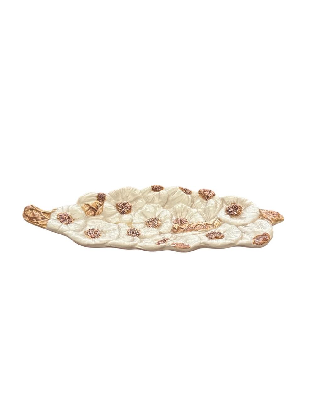 Vintage Sur La Table Made in Italy Knotted Garlic Plate